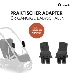 Adaptor hauck pentru carucior Duett 2 si Duett 4, compatibil cu diverse scaune auto, Negru - Img 2