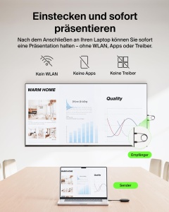 Adaptor HDMI wireless Belkin ConnectAir, USB-C, 1080p la 60Hz, plug and play - Img 3
