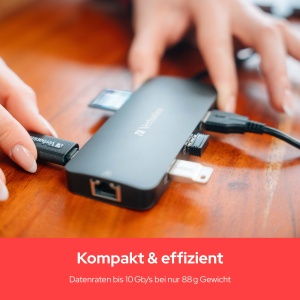 Adaptor Multiport USB-C Verbatim CMH-09, 9 porturi, HDMI, 4K, cititor SDmicroSD - Img 7