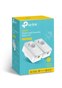 Adaptor Powerline TP-Link TL-PA4010P KIT, 600 Mbits, cu priza integrata, 100 Mbits Ethernet - Img 3