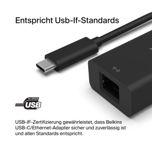 Adaptor USB-C la Ethernet Belkin, 2,5 Gbs, compatibil cu MacBook ProAir si alte dispozitive - Img 7