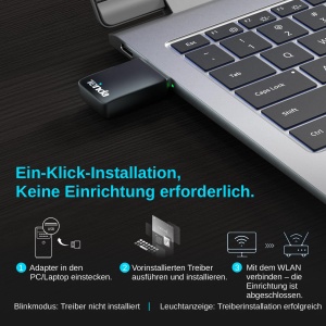 Adaptor Wi-Fi Tenda U11 USB pentru PC, 286 Mbits 2.4GHz, 600 Mbits 5GHz - Img 6