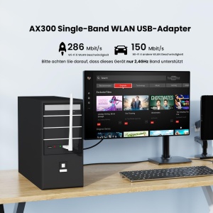 Adaptor Wi-Fi USB Tenda U2, Wi-Fi 6, 286 Mbits, antena 6 dBi - Img 2