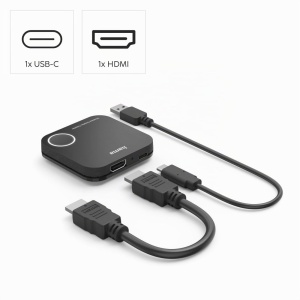 Adaptor wireless Hama, HDMI, Full HD 1080p, 2.4 GHz5 GHz, Negru - Img 2