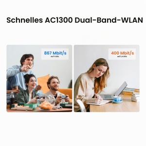 Adaptor WLAN Mercusys MA32H AC1300, 2 antene, USB 3.0, compatibil Windows 1011 - Img 6