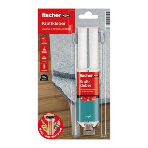 Adhesiv 2 componente fischer Kraftkleber 25 ml, transparent, rezistent la apa