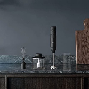 AEG HB4-1-6GG Blender de mana / 2 lame din otel inoxidabil / incl. accesorii extinse / fara BPA / 2 setari de viteza / functie turbo / se poate spala in masina de spalat vase / otel inoxidabil periat / gri - Img 4