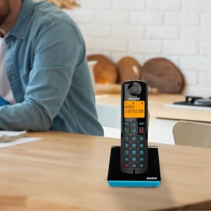Alcatel S280 negru si albastru, maini libere, blocare apeluri, agenda telefonica cu 50 de nume si numere - Img 4