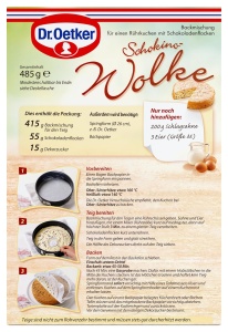 Amestec pentru prajitura Dr. Oetker Schokino-Wolke, 4 x 485 g, cu ciocolata - Img 5