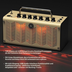 Amplificator de chitara Yamaha THR5, 10W, portabil, culoare ivory - Img 6