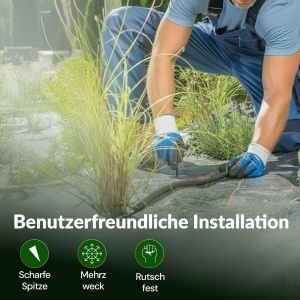 Ancore pentru furtun Gardenix, 100 bucati, din plastic rezistent, lungime 16 cm - Img 5