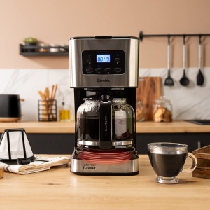 Aparat de cafea cu picurare programabil Cecotec Coffee 66 Smart Plus. 980 W, capacitate de 12 cani, tehnologie ExtemAroma, functie AutoClean, design din otel inoxidabil, ecran LCD, capacitate de 1,5 litri - Img 6