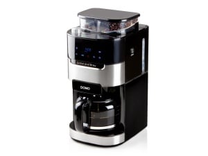 Aparat de cafea DOMO DO721K Grind and Brew - Functie boaba la ceasca - Afisaj LCD - Pentru cafea macinata sau boabe intregi - 15 L - Img 1