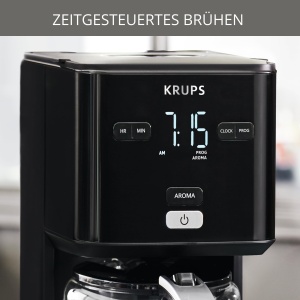 Aparat de cafea Krups Smart'n Light cu temporizator, Pentru cafea la filtru de 1,25 litri, functie de mentinere la cald, oprire automata, negru, KM600810 - Img 4