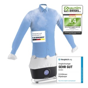 Aparat de calcat automat CLEANmaxx PRO STEAM, 1800 W, functie de abur, uscare si display tactil
