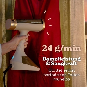 Aparat de calcat vertical Russell Hobbs Steam Genie VacuSteam, 1500W, 200ml, 35 sec - Img 3