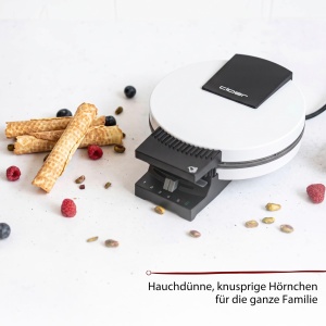 Aparat de copt cornuri Cloer 281, 800 W, antiaderent, alb - Img 6