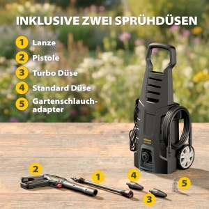 Aparat de curatat cu presiune Wagner Aquastorm Advanced Turbo si Standard Duze - Img 2