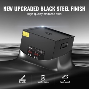 Aparat de curatat cu ultrasunete VEVOR 1 5L, aparat de curatat digital cu ultrasunete de 360 W cu mod bland, aparat de curatat cu ultrasunete industrial de 40 KHz cu incalzitor si temporizator pentru suporturi, bijuterii, unelte - Img 5