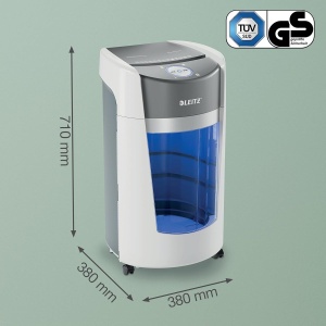 Aparat de distrus documente Leitz IQ OptiMax P5, 35L, alb, 120 min, 12-10 foi - Img 7