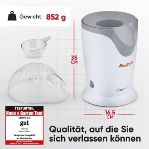 Aparat de facut popcorn Clatronic PM 3635, 1200 W, preparare fara ulei, 2 minute - Img 7