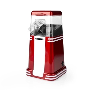 Aparat de facut popcorn Melissa Retro 16310187 1200 W fara ulei design compact RosuAlb - Img 2