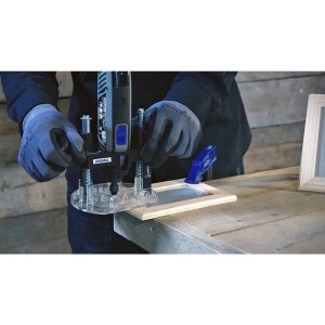 Aparat de frezat Dremel 335-01, compact si usor, pentru proiecte de prelucrare a lemnului - Img 4