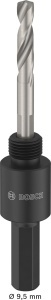 Aparat de gaurit Bosch Aufsteckhalter si Zentrierbohrer pentru Lochsage, 81 mm - Img 3