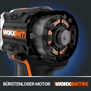 Aparat de gaurit cu percutie WORX WX352.9, 20V, 60Nm, motor fara perii - Img 9