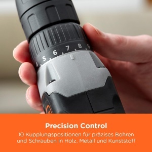 Aparat de gaurit si insurubat BLACKDECKER BCD001C1-QW, 18V, 37 Nm, cu acumulator si incarcator - Img 2