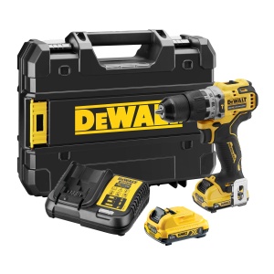Aparat de gaurit si insurubat DEWALT DCD706D2, 12V, 2.0Ah, motor burstenlos