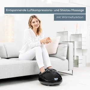 Aparat de masaj picioare Beurer FM 90 compresie aer functie incalzire masaj Shiatsu - Img 2
