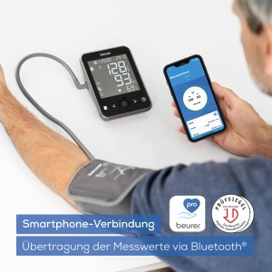 Aparat de masurare a tensiunii arteriale Beurer BM 64, detectie AFib, 100 memorii - Img 5