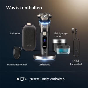 Aparat de ras electric Philips i9000 Prestige Ultra XP940531 negru ras uscat si umed cu senzor de presiune si miscare - Img 7