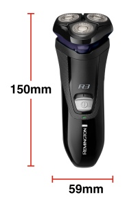Aparat de ras electric Remington pentru barbati [aparat de ras uscat] R3 (aparat de tuns la retea, masina de tuns detalii confortabile + aparat de tuns par lung + accesoriu pentru barba de 3 zile) Aparat de ras rotativ R3002 - Img 8