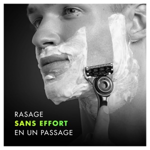 Aparat de ras Gillette Labs cu tehnologie de peeling 1 maner 3 lame suport magnetic premium - Img 5