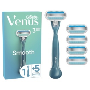 Aparat de ras Gillette Venus Smooth pentru femei maner reutilizabil 5 rezerve