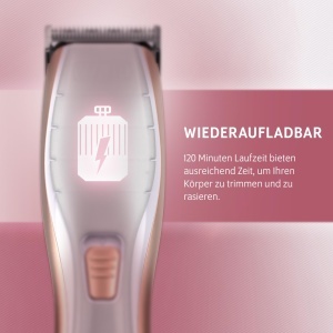 Aparat de ras pentru femei Wahl Shave Smooth, acumulator, 120 min autonomie - Img 5