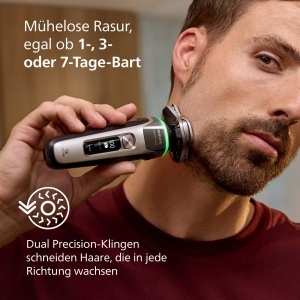 Aparat de ras Philips i9000 Prestige XP920433 gri-argintiu sistem SkinIQ reincarcabil - Img 5
