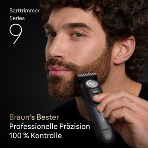 Aparat de tuns barba Braun seria 9 aparat de tuns barba electric barba barba cu 14 unelte de frizerie lama ascutita pe viata durata de viata a baterie - Img 2