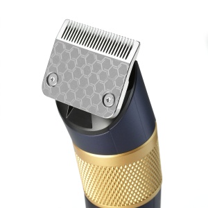 Aparat de tuns par BaByliss Lithium Performance - Performanta profesionala fara fir, 45 de setari de lungime (0,6-28 mm), baterie cu litiu, albastru inchis/auriu, E986E. - Img 4