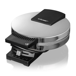 Aparat de vafe Cloer 185 pentru o vafa cu inima, 930 W, Dimensiune vafe 16 cm, Placi grele de copt, Mesaj vizual si acustic, Carcasa din otel inoxidabil, Otel inoxidabil, Crom - Img 5