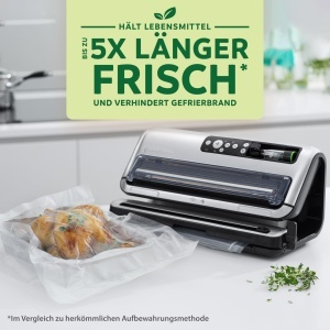 Aparat de vidat FoodSaver FFS006X, automat, cu role si 5 saci, argintiu - Img 2