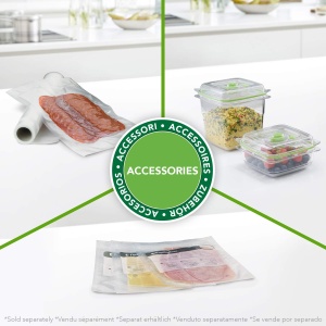 Aparat de vidat FoodSaver FFS017, cu functie de marinare, 0.94L, argintiu - Img 6