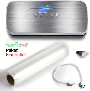 Aparat de vidat NutriChef Seal, 110W, compact, cu accesorii - Img 8