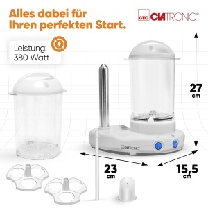 Aparat Hot Dog si Oua Clatronic HDM 3420 EK, Capacitate 14 Carnati, 6 Oua, 380W - Img 8