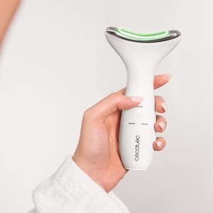 Aparat ingrijire fata si gat Cecotec FaceCare Face Neck Pro, 3 moduri, LED, EMS, IPX6, Rosu - Img 3