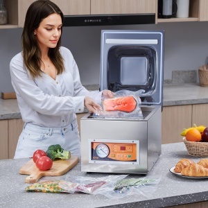 Aparat Vakuum VEVOR DZ-260S-V2, 260 W, 26 cm, inox - Img 8