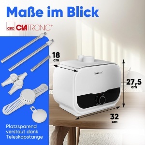 Aparatul de calcat Clatronic Clatronic HBB 3734 Aparat de Uscat si Calcat 1200W Design Compact - Img 2