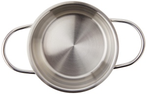 Aperitive Fissler / Mini cratita (O 12cm, 0.5 L) Oala din otel inoxidabil, oala de gustare, cu capac de sticla, potrivita pentru inductie - Img 3